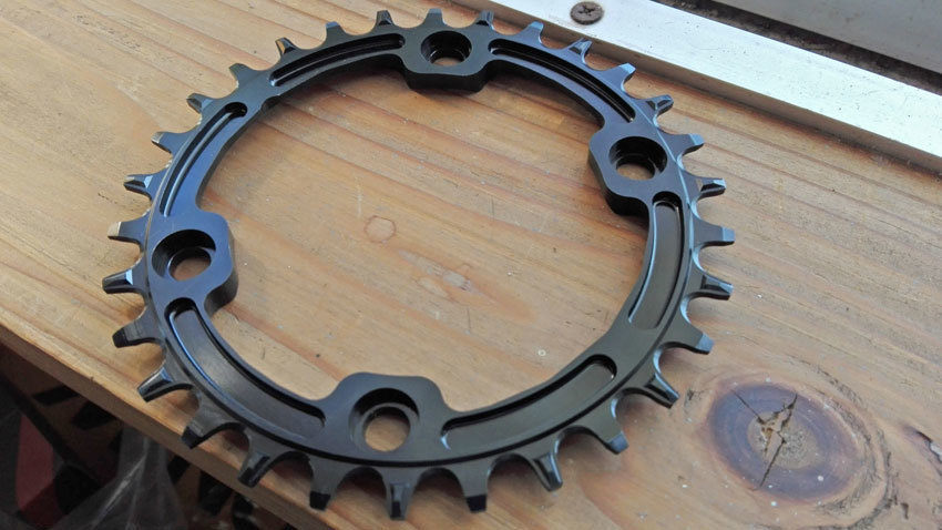 楽天市場】BLUE LUG fat slim chainring (silver) 38T